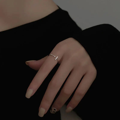 S925 Silver Diamond-Studded Fashionable Ring